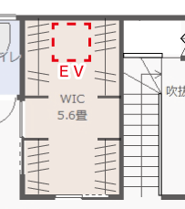 将来エレベーターの2階