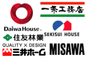 ハウスメーカー各社のロゴ