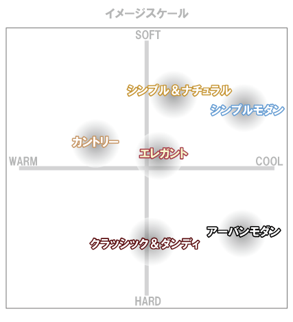 一面だけ色を変えたリビング