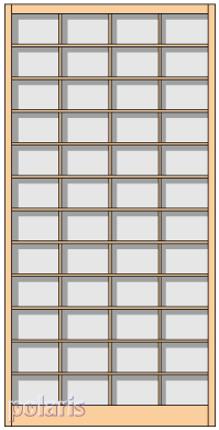 横組障子の図