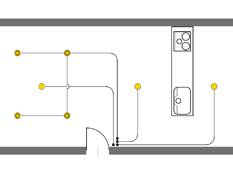 スイッチと照明の図面