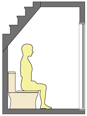 階段下のトイレ