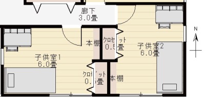 子供部屋の間取りのクローゼットの変更