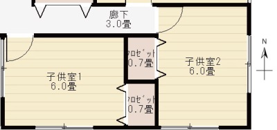 子供部屋の間取りの原案