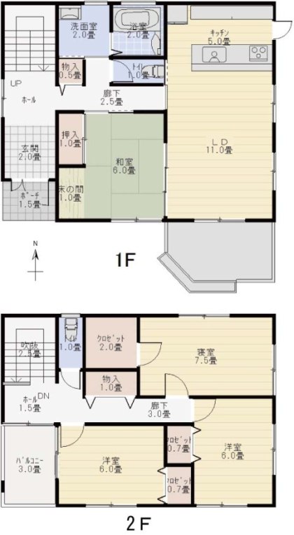 間取りの実例　基本パターン