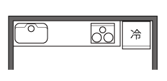 冷蔵庫のレイアウト