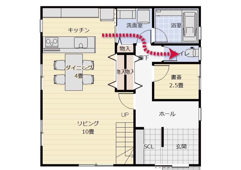 回遊動線の経路1