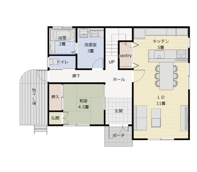 部屋の広さを調節して理想の間取りにする