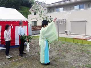 地鎮祭のレイアウト