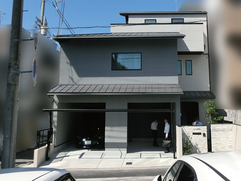 完成した建物