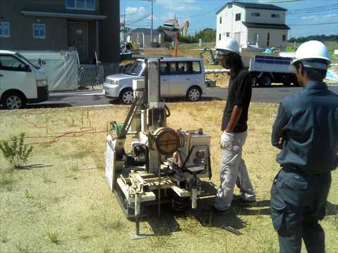 地盤調査の状況