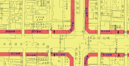 都市計画図の例