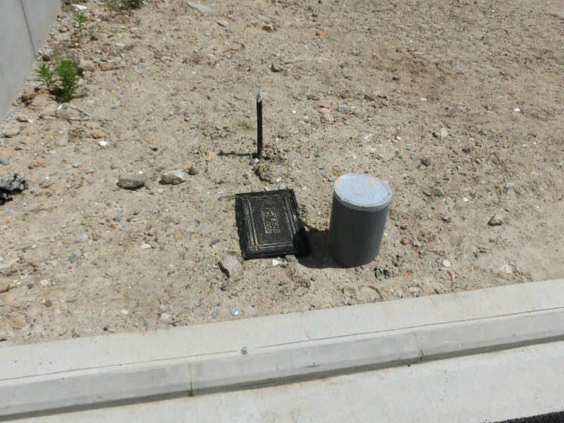 水道メーターと最終升