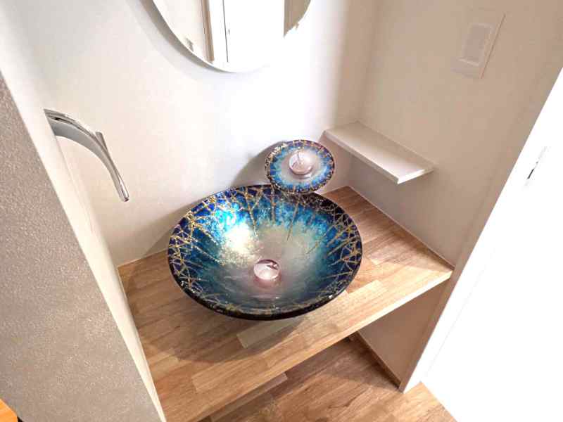 施主支給の洗面ボウル
