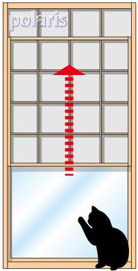 摺り上げ雪見障子