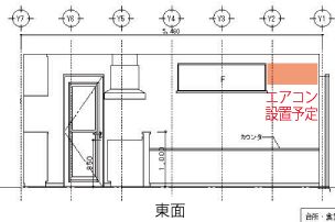 北面の展開図